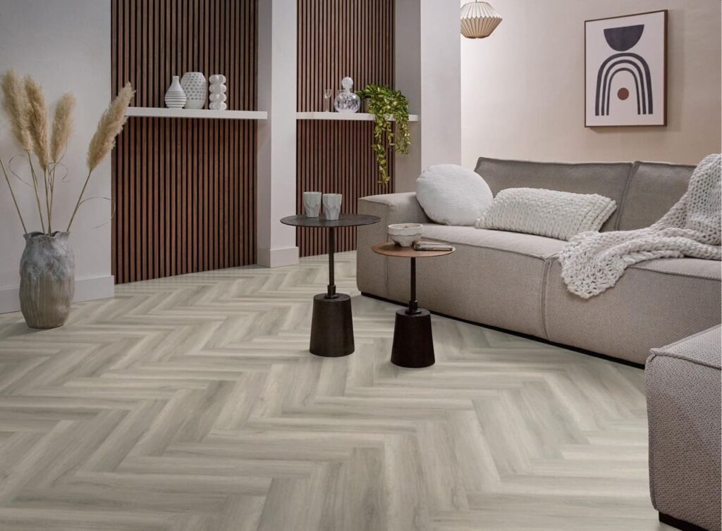 Ambiant Spigato Avanto visgraat dryback grey PVC