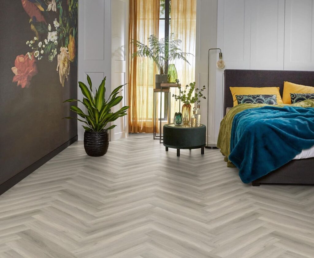 Ambiant Spigato Avanto visgraat dryback grey PVC