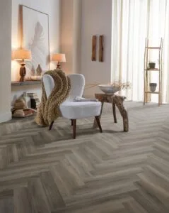 Ambiant Spigato Avanto visgraat dryback dark grey PVC