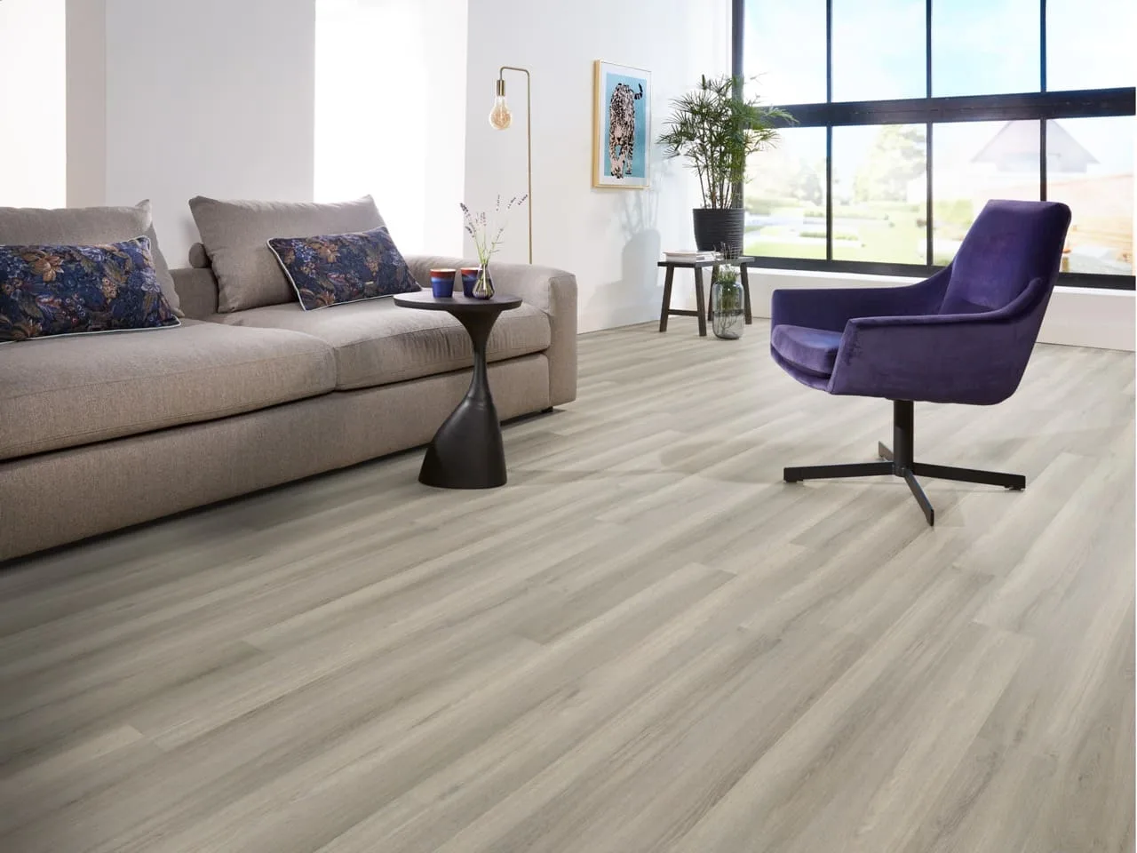 Ambiant Avanto dryback light grey PVC