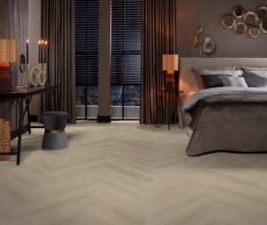 Ambiant Spigato Navaro visgraat dryback beige PVC