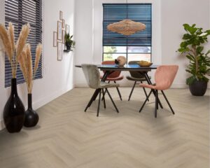 Ambiant Spigato Navaro visgraat dryback beige PVC