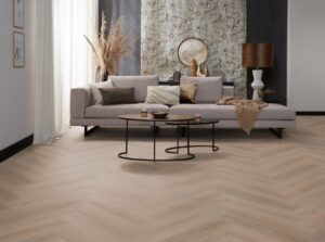Ambiant Spigato Navaro visgraat dryback dark oak PVC