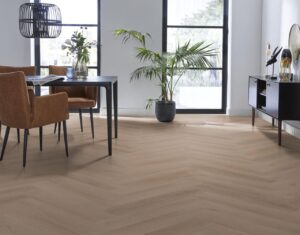 Ambiant Spigato Navaro visgraat dryback dark oak PVC