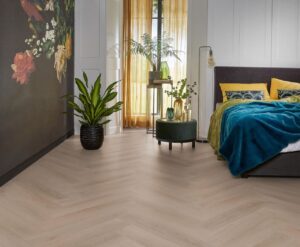 Ambiant Spigato Navaro visgraat dryback dark oak PVC