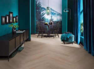 Ambiant Spigato Navaro visgraat dryback dark oak PVC