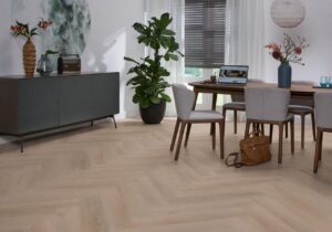 Ambiant Spigato Navaro visgraat dryback dark oak PVC