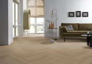 Ambiant Spigato Navaro visgraat dryback natural oak PVC