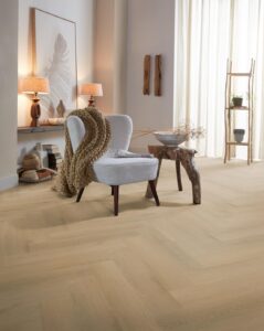 Ambiant Spigato Navaro visgraat dryback light oak PVC