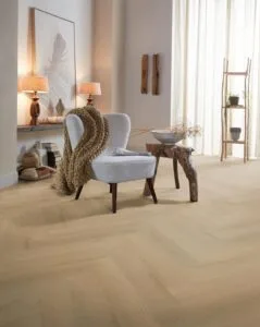 Ambiant Spigato Navaro visgraat dryback light oak PVC