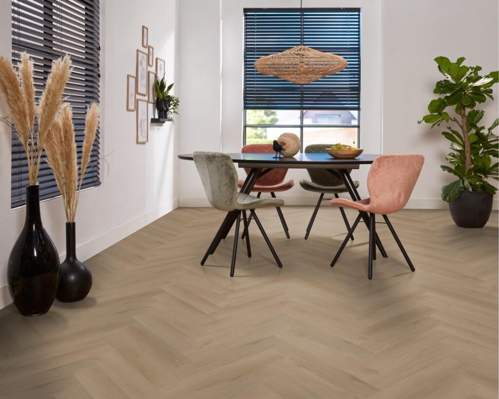 Ambiant Spigato Navaro visgraat click natural oak PVC