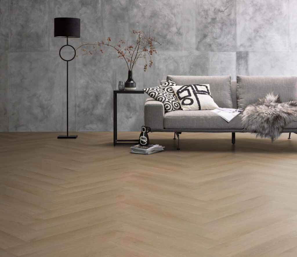 Ambiant Spigato Navaro visgraat click natural oak PVC