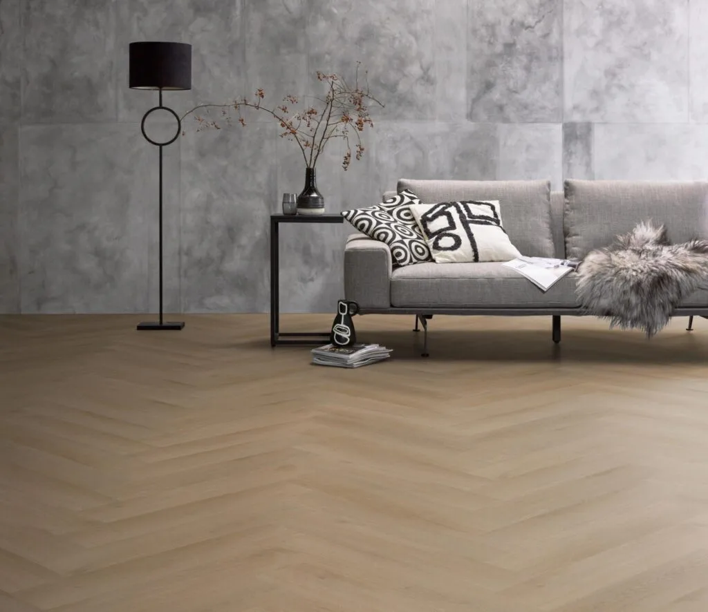 Ambiant Spigato Navaro visgraat click natural oak PVC