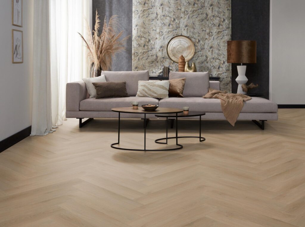 Ambiant Spigato Navaro visgraat click natural oak PVC