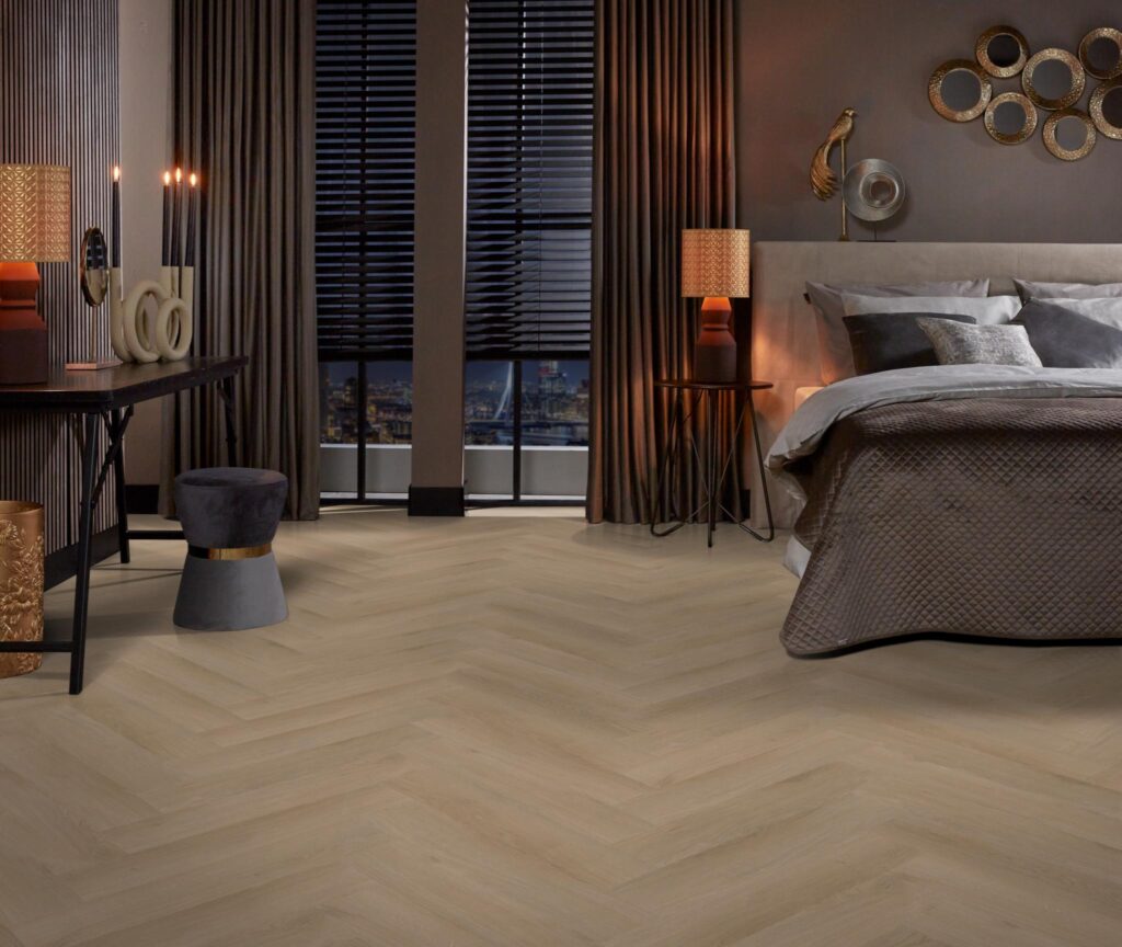Ambiant Spigato Navaro visgraat click natural oak PVC