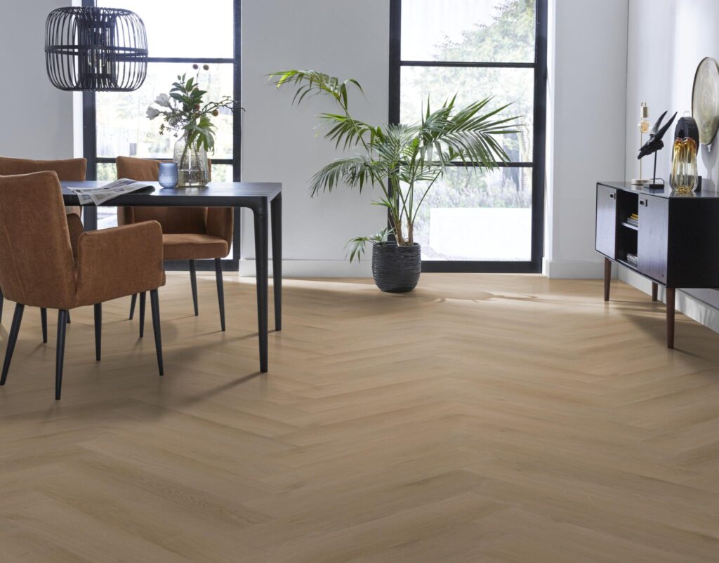 Ambiant Spigato Navaro visgraat click natural oak PVC