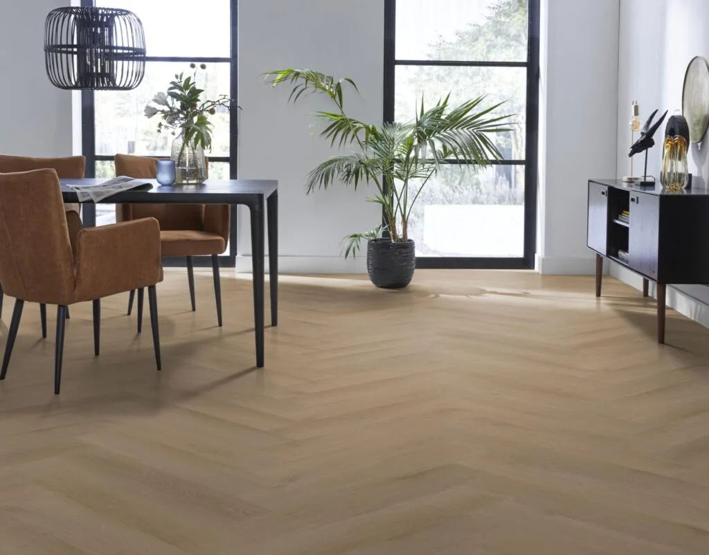 Ambiant Spigato Navaro visgraat click natural oak PVC