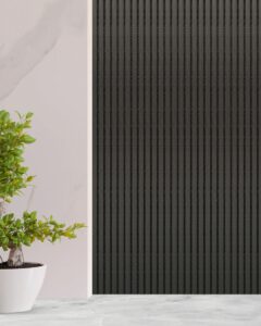 Akoestisch Wandpaneel - Zwart Eiken - 270x60cm (1+1 gratis)