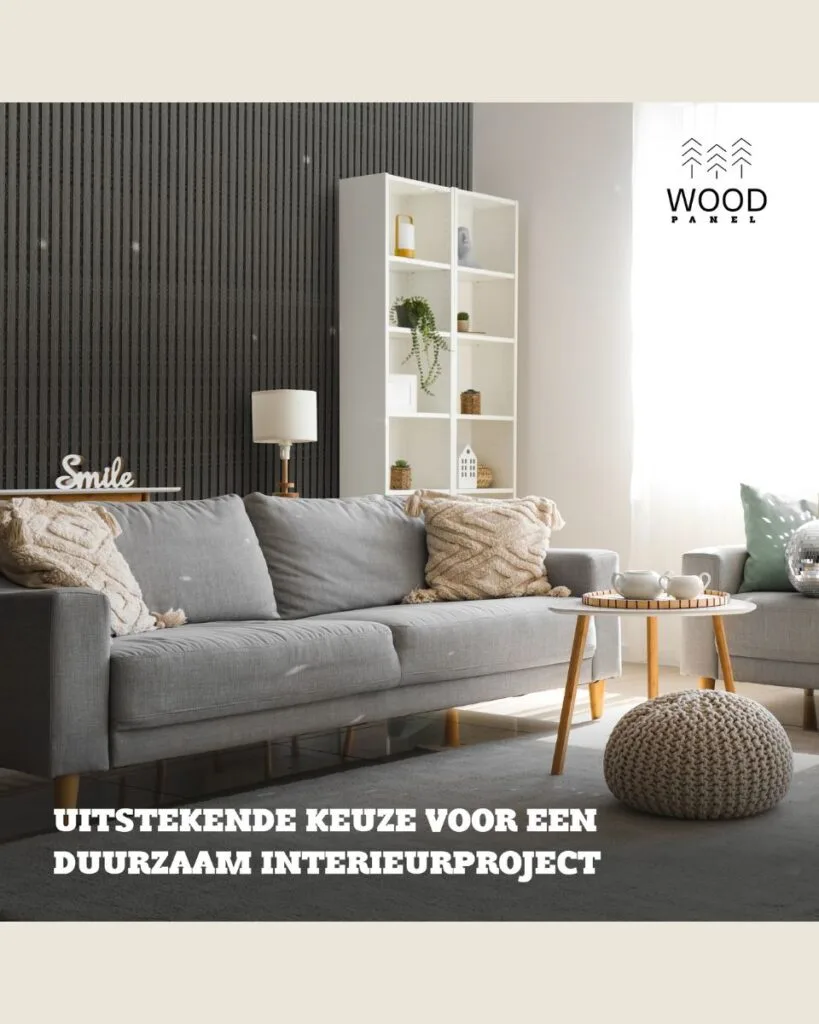Akoestisch Wandpaneel - Zwart Eiken - 270x60cm (1+1 gratis)