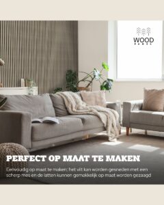 Akoestisch Wandpaneel - Bruin Eiken - 270x60cm (1+1 gratis)
