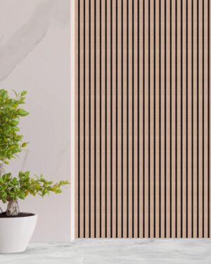 Akoestisch Wandpaneel - Walnoot - 270x60cm