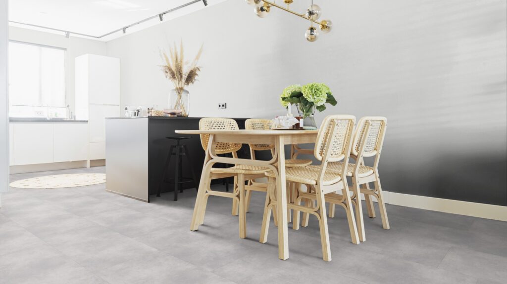 Givefloors Nature Stone Tegel Click PVC - Light Grey