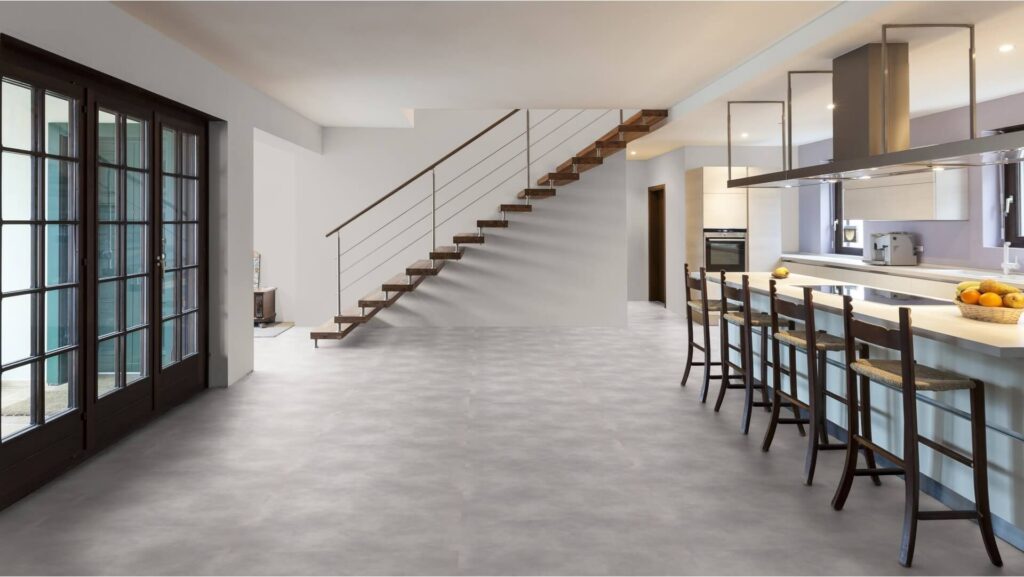 Givefloors Nature Stone Tegel Click PVC - Light Grey