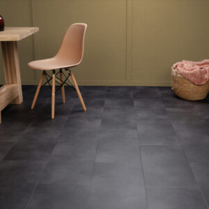 Givefloors Nature Stone Tegel Plak PVC - Anthracite