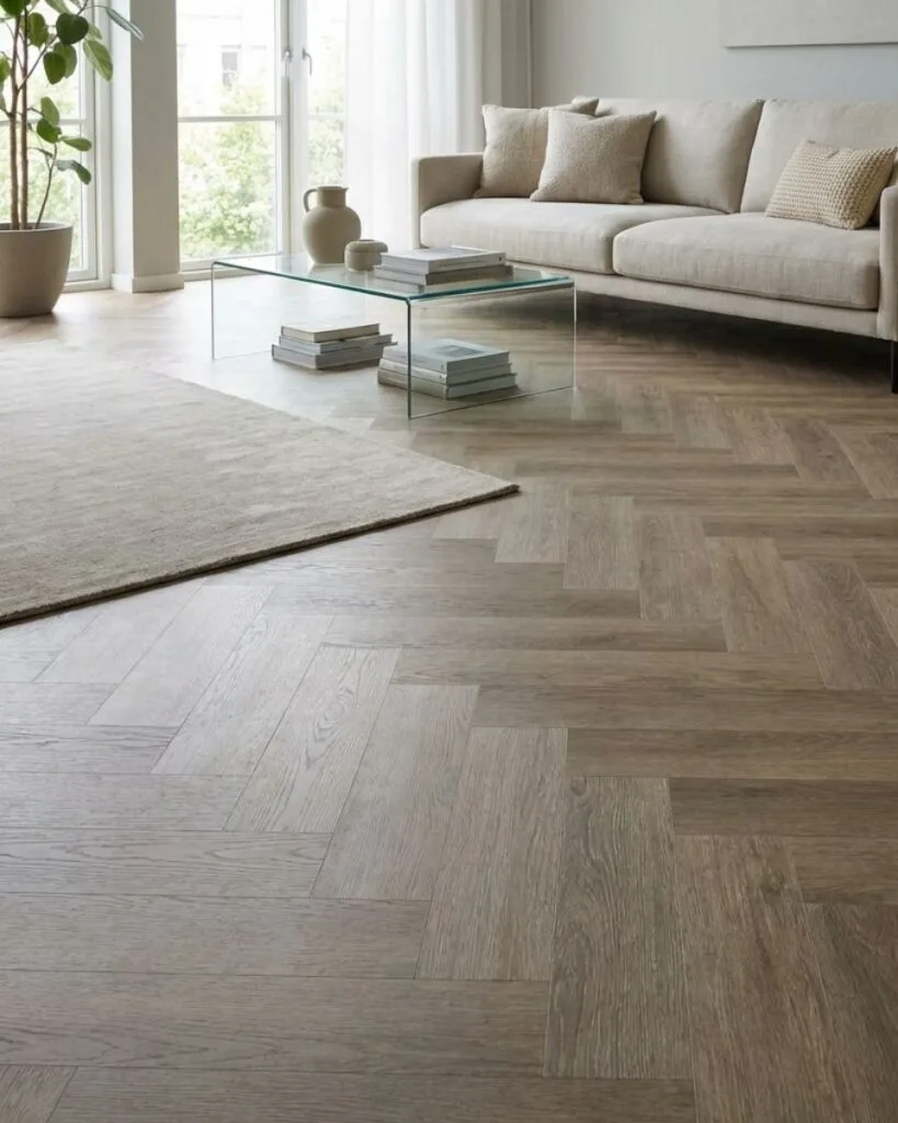 givefloors visgraat pvc click 16 donker eiken rustic touch