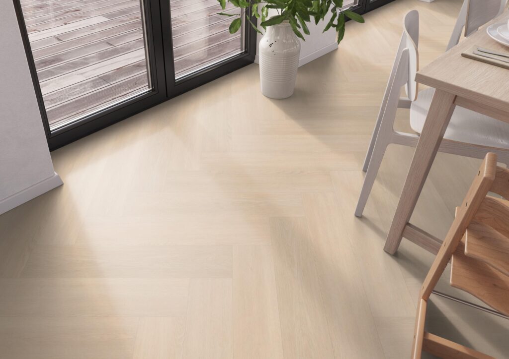 givefloors select eiken visgraat beige plak pvc
