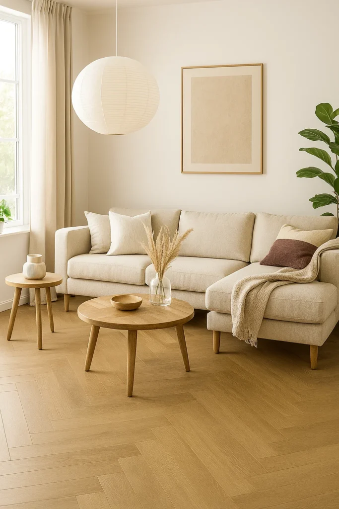 Givefloors 20000 Visgraat Beige - SRC Click PVC extra mat
