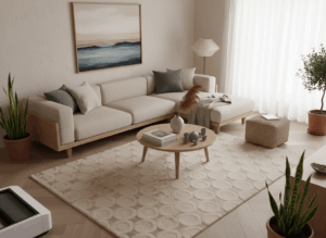 echo vloerkleed beige