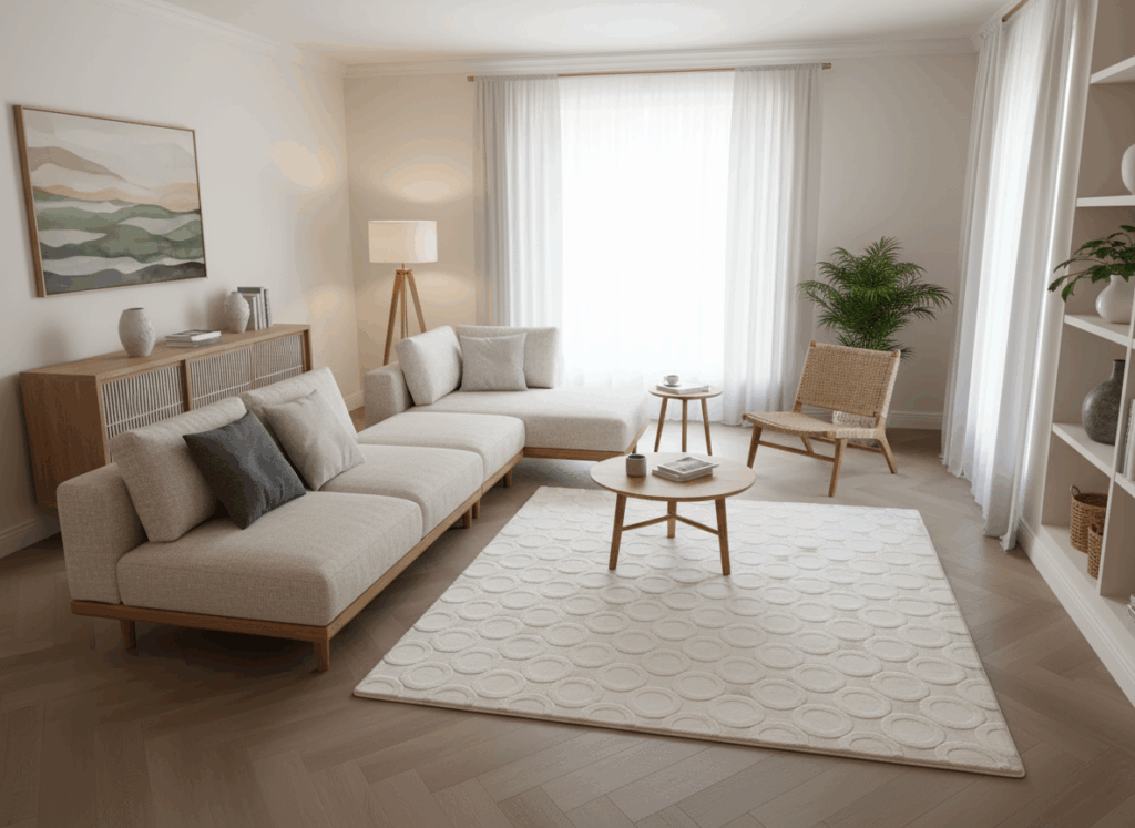 echo vloerkleed ivory