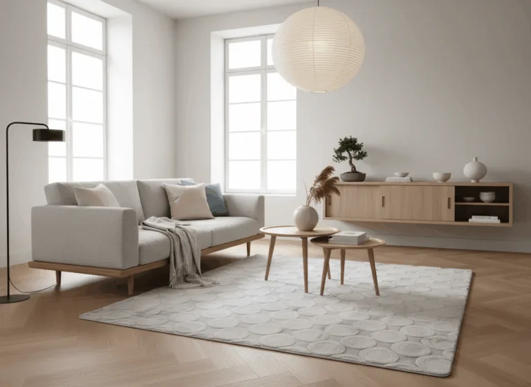 echo vloerkleed zilver
