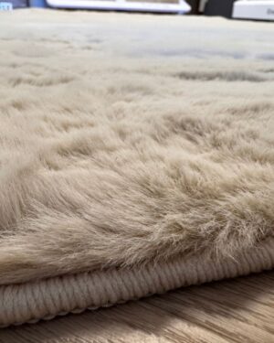 cozy bunny vloerkleed beige