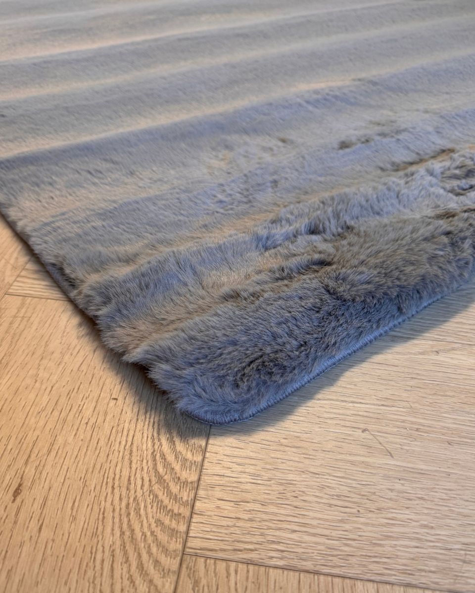 cozy bunny vloerkleed donker grijs