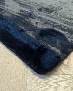 cozy bunny vloerkleed zwart