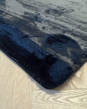 cozy bunny vloerkleed zwart