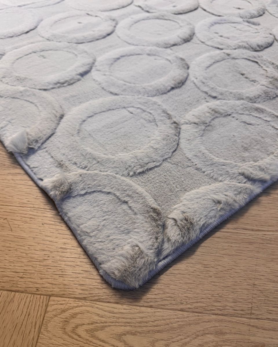 echo vloerkleed zilver