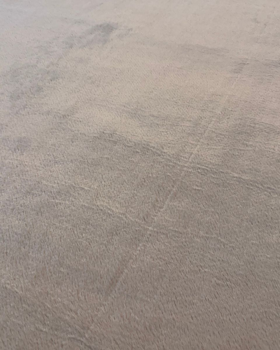fluffy vloerkleed donker beige