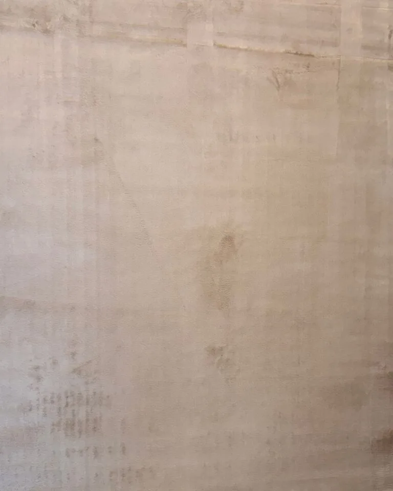 fluffy vloerkleed donker beige