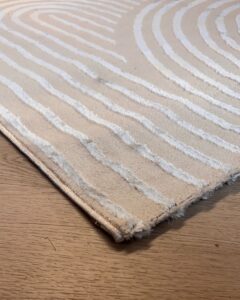 japandi shine vloerkleed licht beige