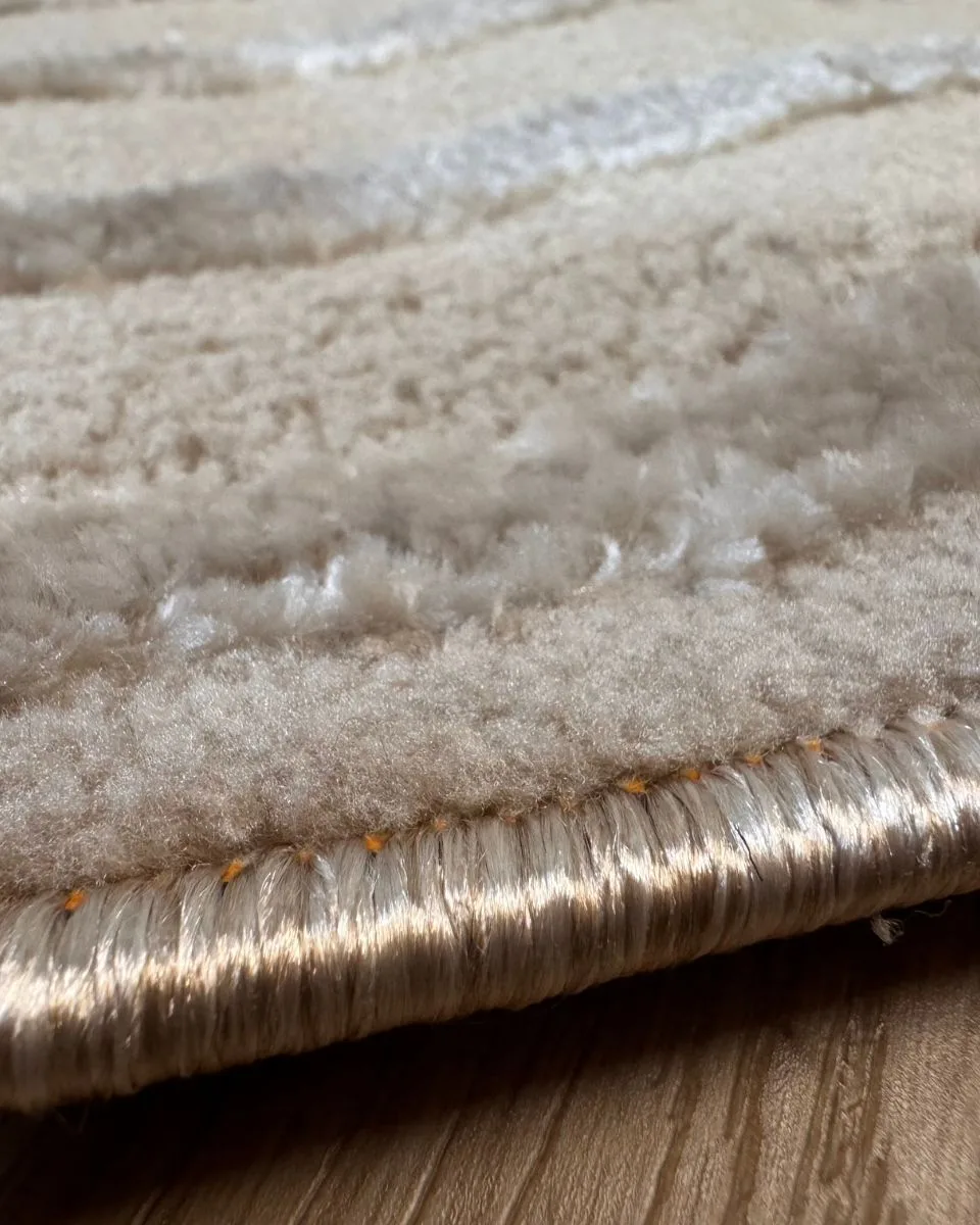 japandi shine vloerkleed licht beige