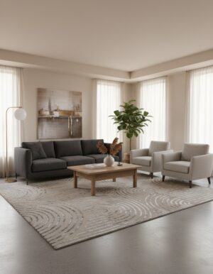 japandi shine vloerkleed grijs