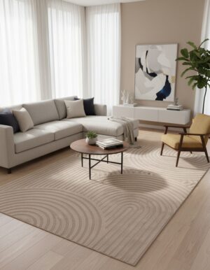 japandi vloerkleed beige