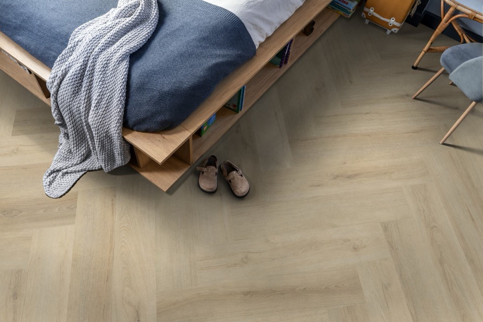 ambiant spigato xl valento visgraat dryback warm beige pvc