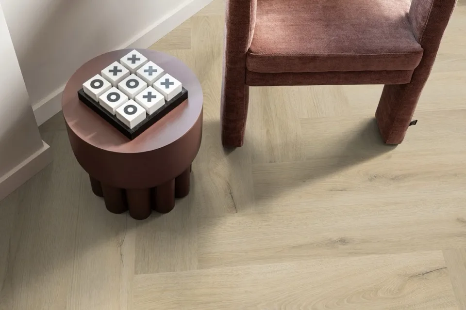 ambiant spigato xl valento visgraat dryback warm beige pvc