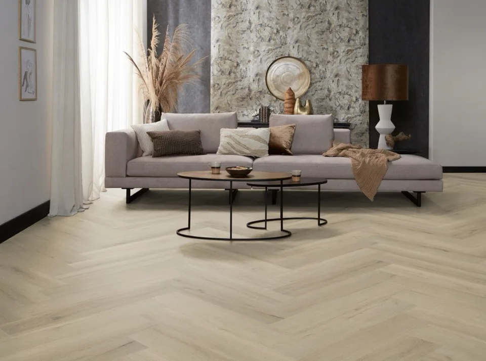 ambiant spigato xl valento visgraat dryback beige pvc