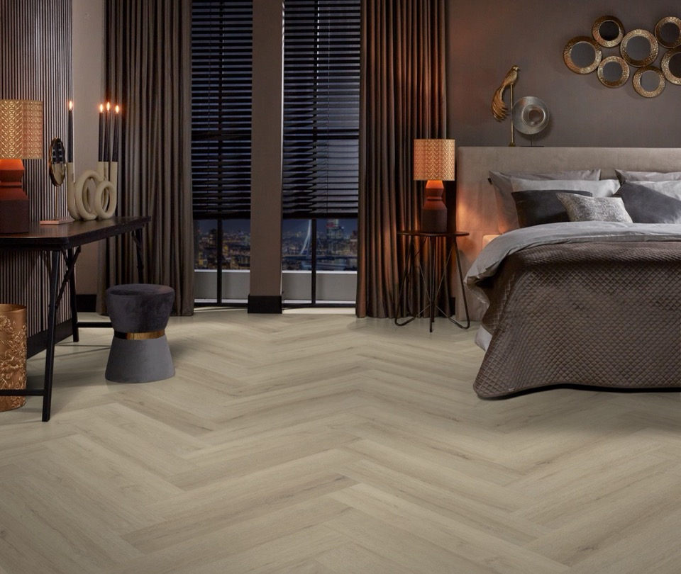 ambiant spigato xl valento visgraat dryback beige pvc