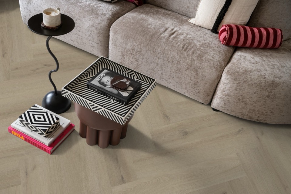 ambiant spigato xl valento visgraat dryback beige pvc